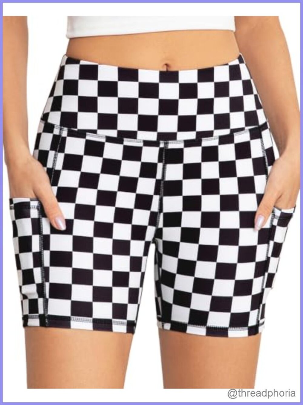 Women's High Waisted Biker Shorts with Pockets, Buttery Soft 87% Polyester 13%